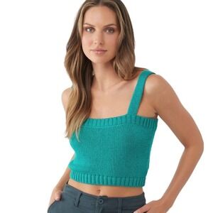 O'Neill Breezie Knit Tank Sweater Teal Size XL